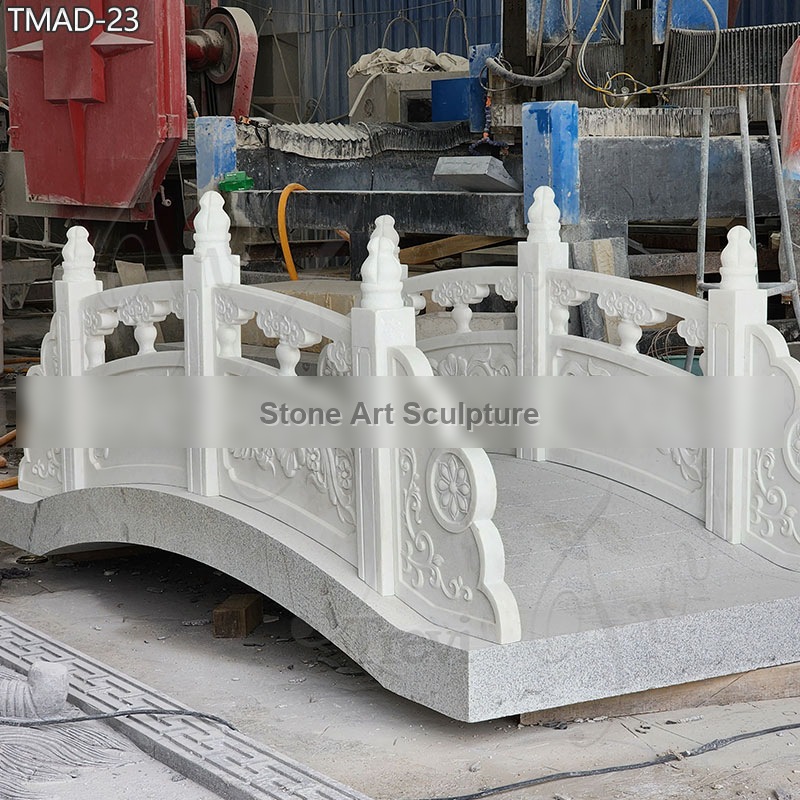Decorative Outdoor Garden Marble Bridge for Sale detail image