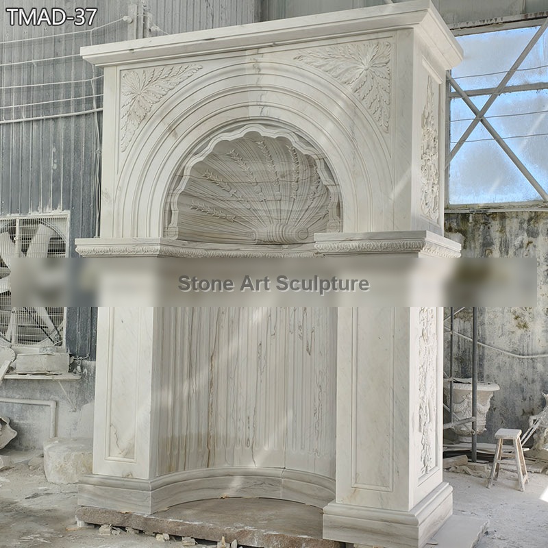 Decorative Marble Archway Outdoor Niche detail image