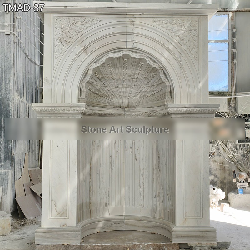 Decorative Marble Archway Outdoor Niche detail image