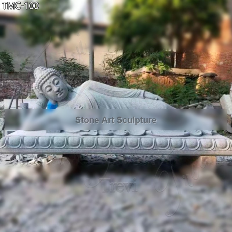 Life Size Sleeping Buddha Sculpture for Garden detail image