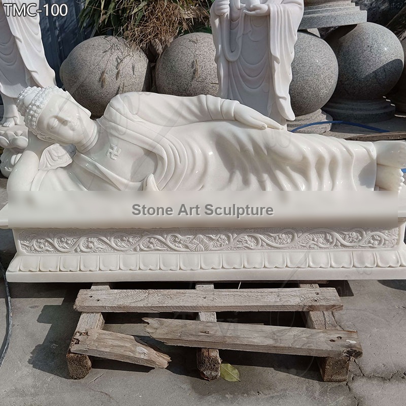 Life Size Sleeping Buddha Sculpture for Garden detail image