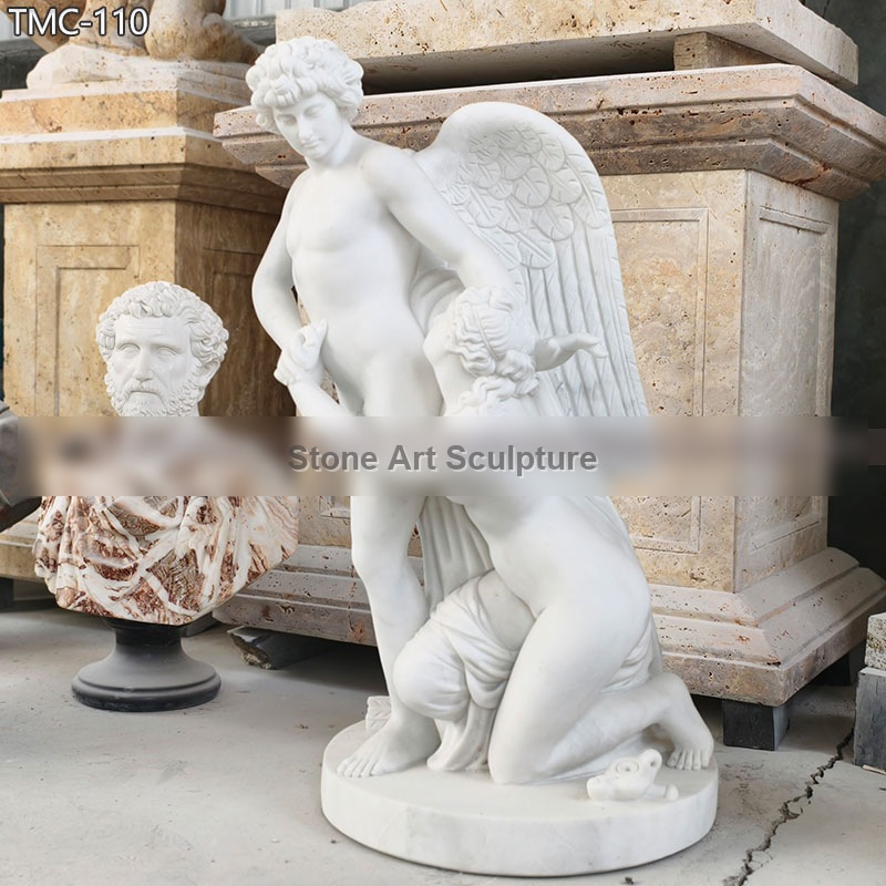 Life Size Marble Amor and Psyche Statue Factory Supplier detail image