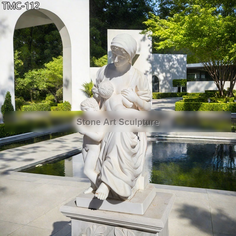 High Quality Marble Mother And Child Statue for Sale