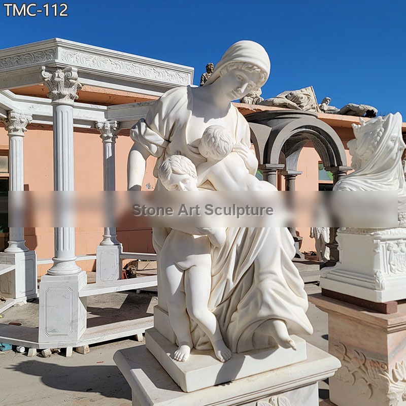 High Quality Marble Mother And Child Statue for Sale detail image