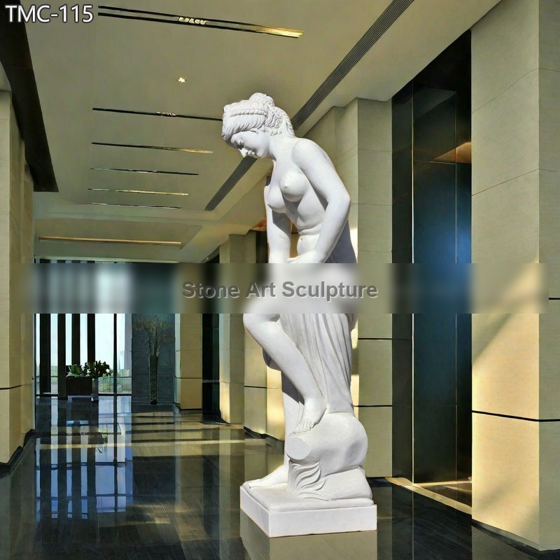 Classic Marble Bathing Venus Statue 5 Feet
