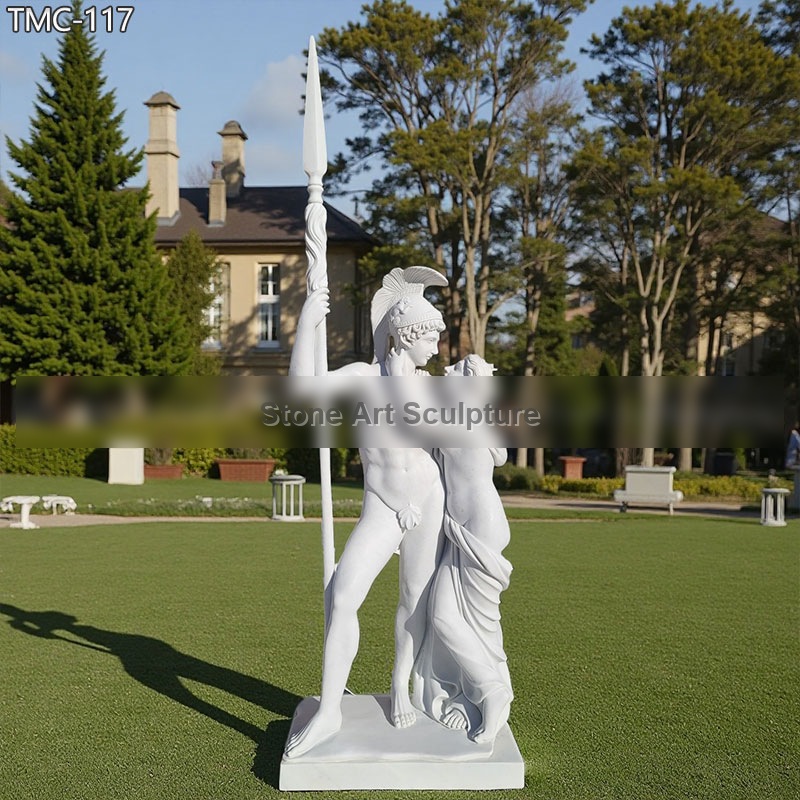 Marble Mars and Venus Sculpture by Antonio Canova for Sale detail image