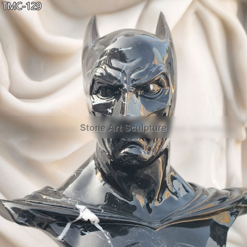 Black Marble Batman Bust Home Decor detail image
