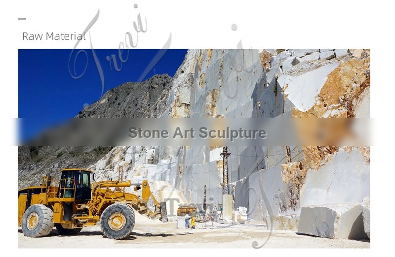White Marble Charming Female Statue Column Supplier TMC-14 detail image