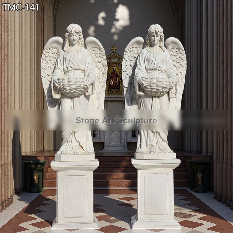 6 Feet Church Angel Statue Holding a Basin