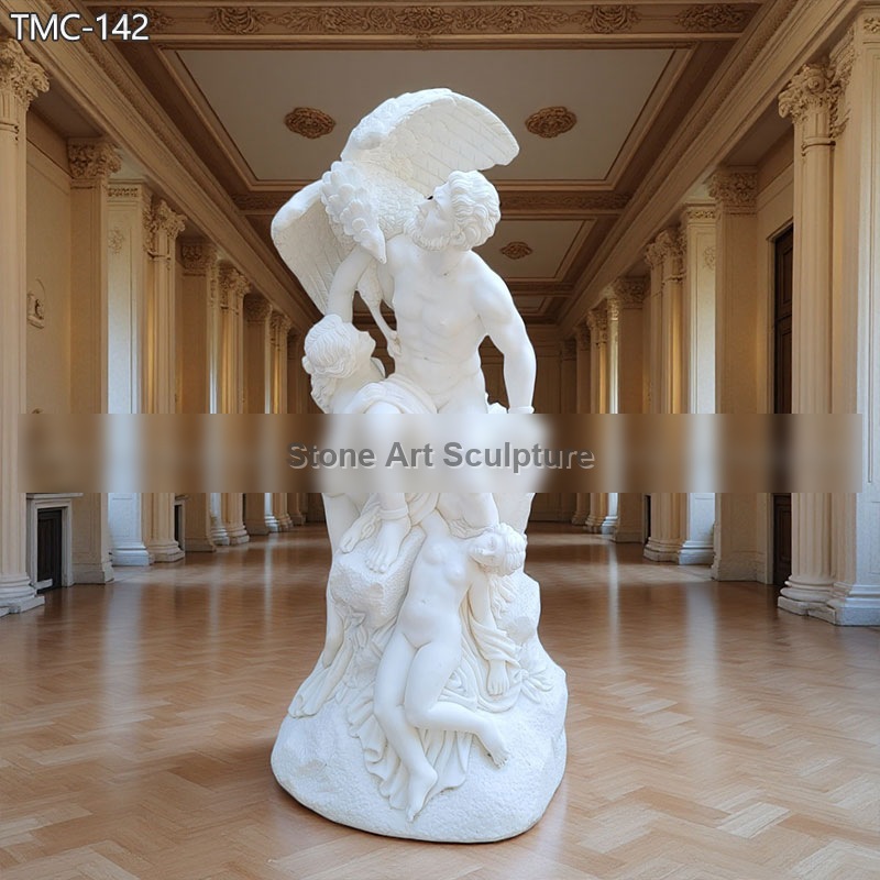 Prometheus Bound Sculpture Marble Replica