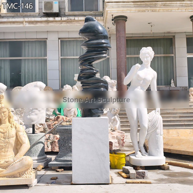 Abstract Contemporary Marble Sculpture for Home Decor detail image
