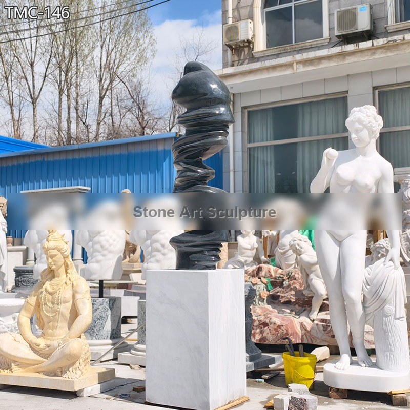 Abstract Contemporary Marble Sculpture for Home Decor detail image
