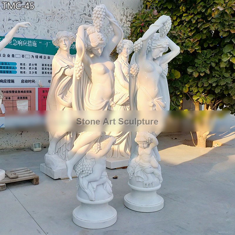 Beautiful Greek Marble Nude Garden Statues for Sale TMC-45 detail image