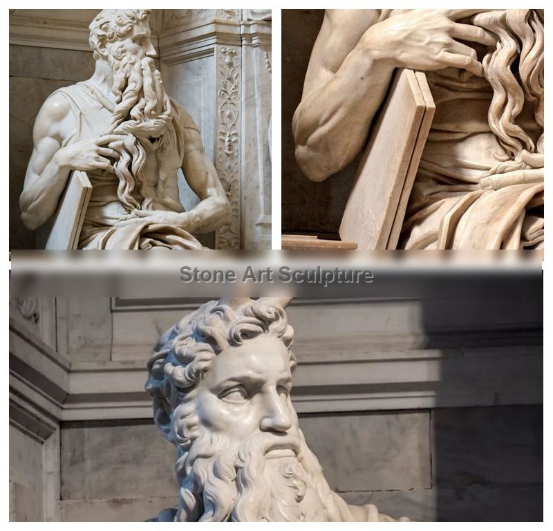 Famous Marble Statue of Michelangelo Moses Factory Supplier TMC-56 detail image