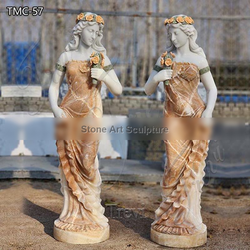 Charming Hand Carved Marble Lady Statue Supplier TMC-57