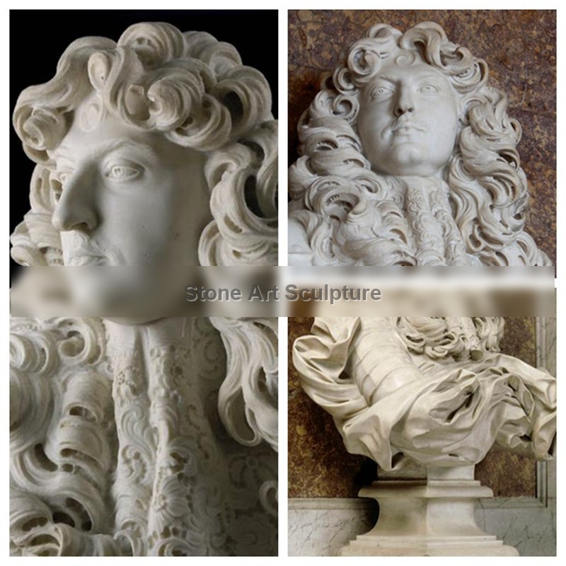 Marble Bernini Bust of Louis XIV Statue Replica Supplier TMC-61 detail image