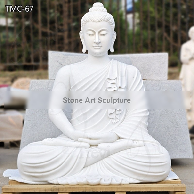 Marble Zen Buddha Statues for Garden Factory Supplier TMC-67