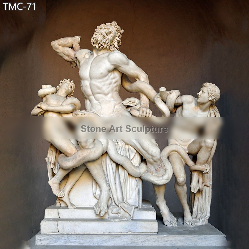 Famous Greek Marble Laocoon and His Sons Statue for Sale TMC-71 detail image