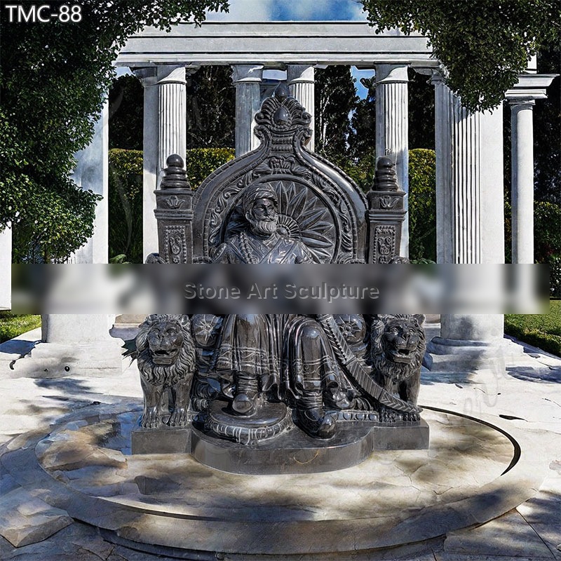 Life Size Custom Shivaji Maharaj Marble Statue for Sale detail image