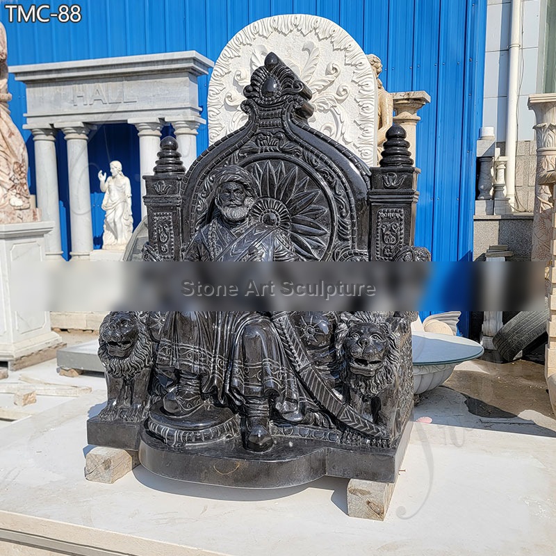 Life Size Custom Shivaji Maharaj Marble Statue for Sale detail image