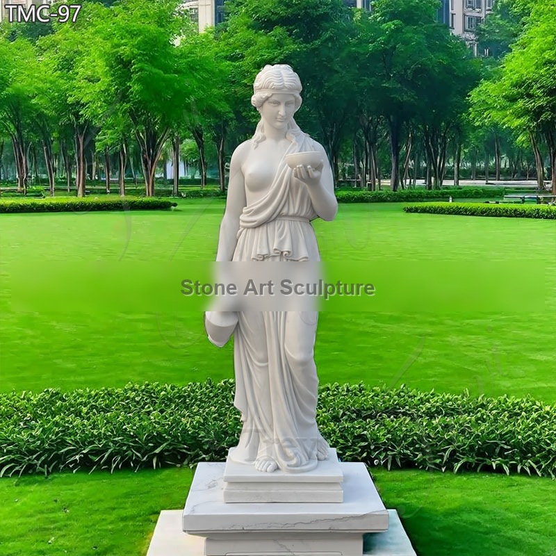Marble Hebe Goddess of Youth Statue