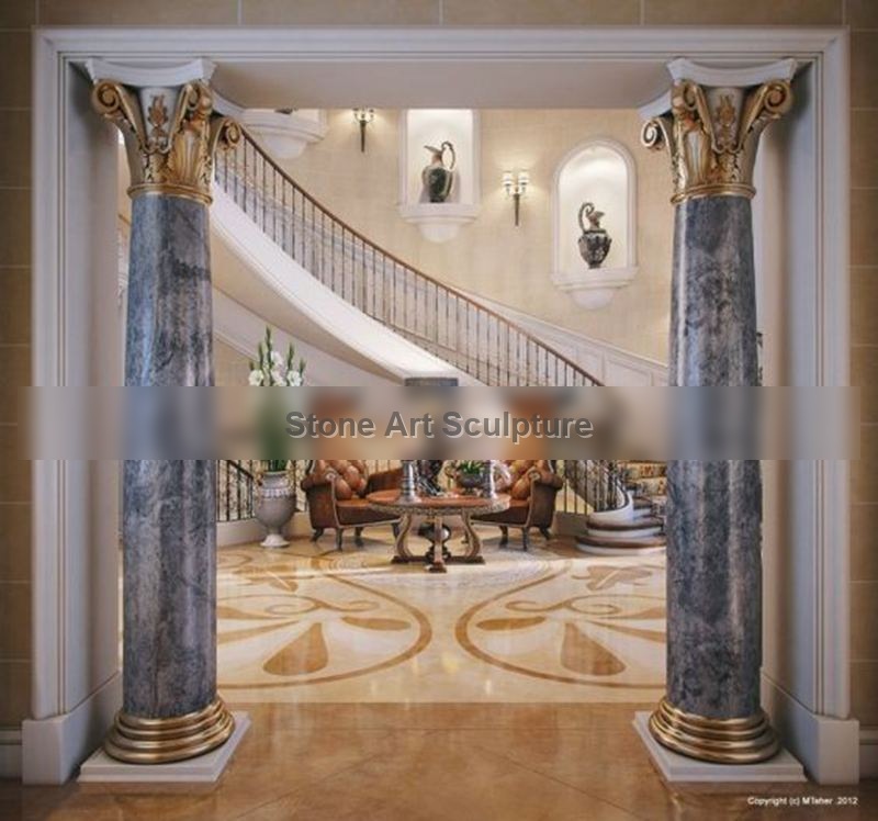 High-Quality Marble Columns for Home for Sale TMCO-01 detail image