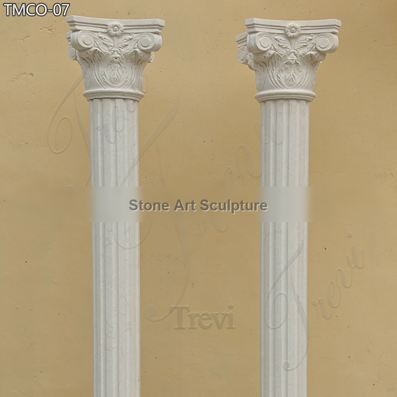 Roman Style Marble Stone Column for Sale Factory Direct detail image