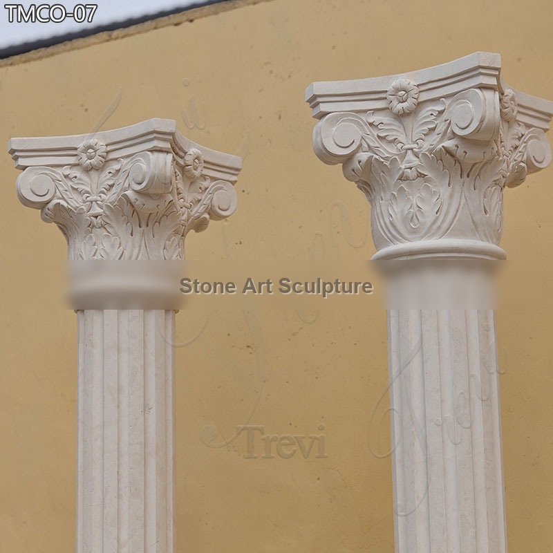 Roman Style Marble Stone Column for Sale Factory Direct detail image