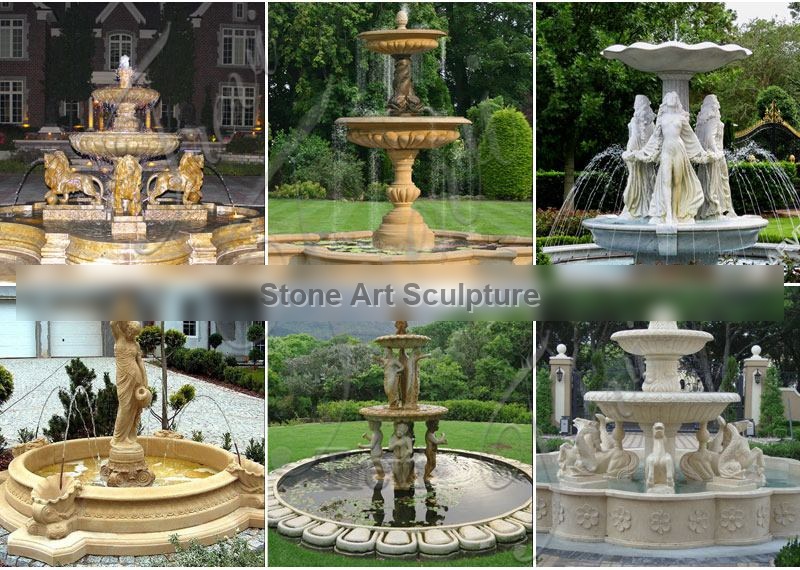Beautiful Marble Lady Statue Fountain for Sale TMF-003 detail image