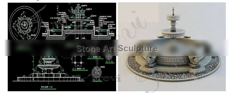 Beautiful Marble Lady Statue Fountain for Sale TMF-003 detail image