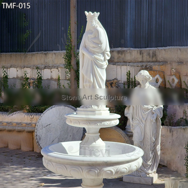 High Quality Virgin Mary Water Fountain for Outdoor Decor TMF-015 detail image