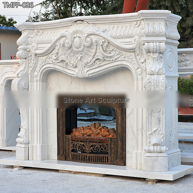 Newly Designed Marble Fireplace Mantel Home Decor for Sale TMFP-026 detail image