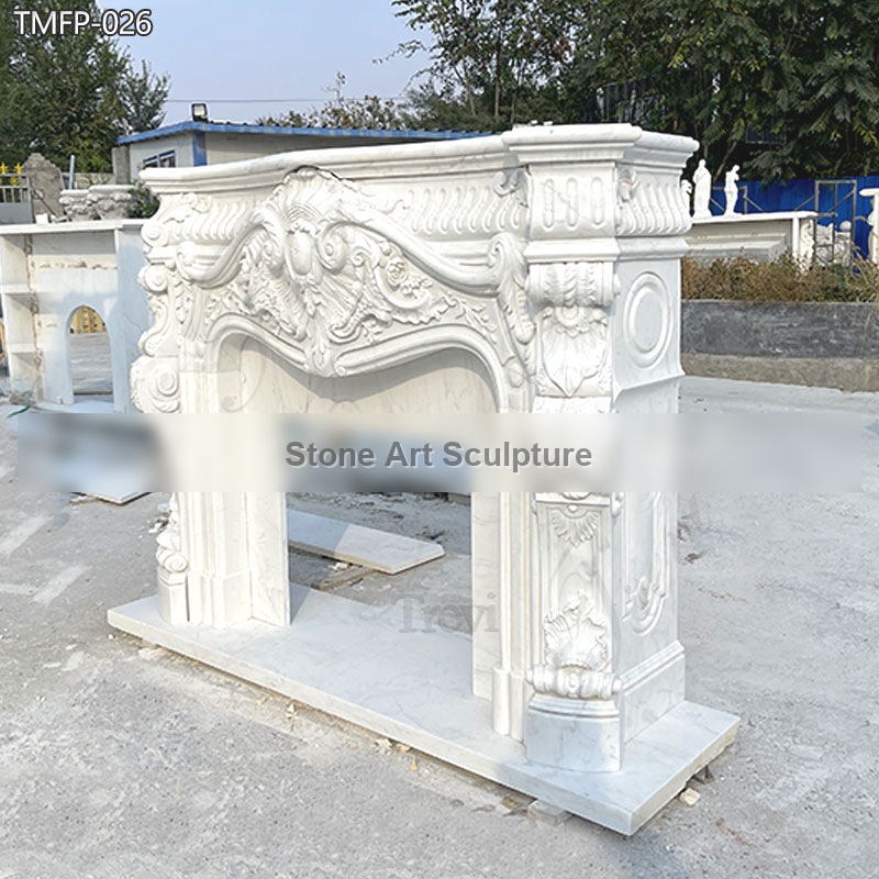 Newly Designed Marble Fireplace Mantel Home Decor for Sale TMFP-026 detail image