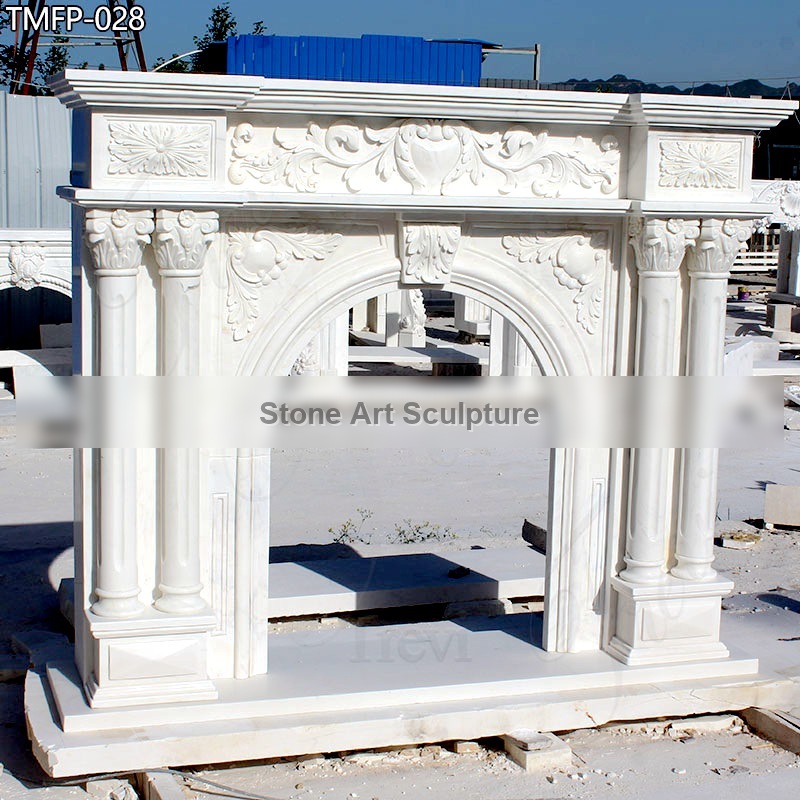 Vintage Custom Marble Fireplace Surround Factory Supply detail image
