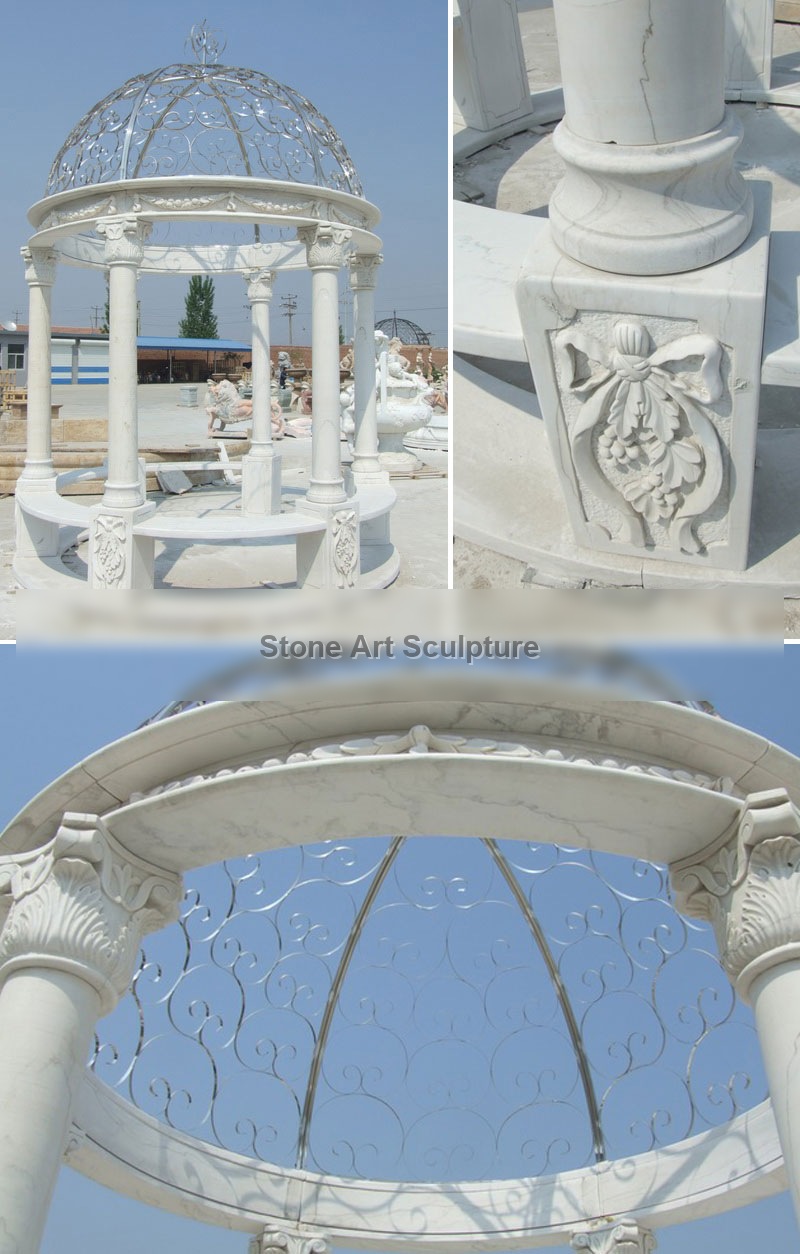 Round pavilion for backyard ornament outdoor decor TMG-11 detail image