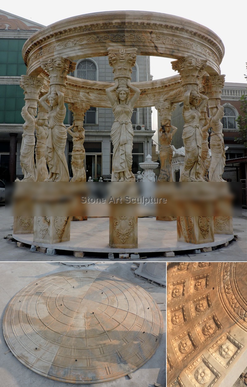 Outdoor patio round decorative garden gazebo designs for sale TMG-12 detail image