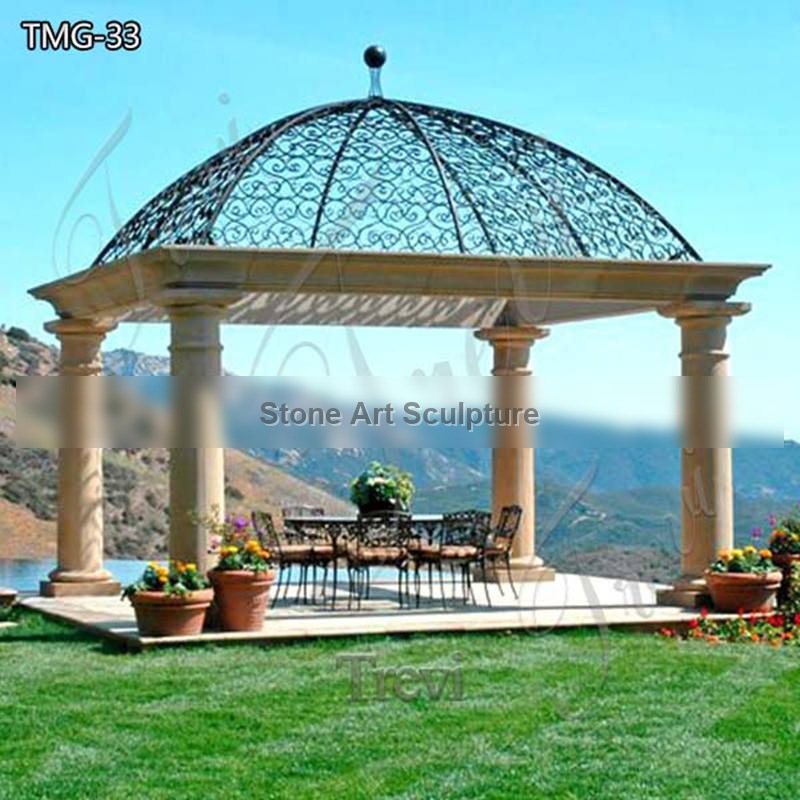 High-Quality Marble Column Gazebo Factory Supplier TMG-33