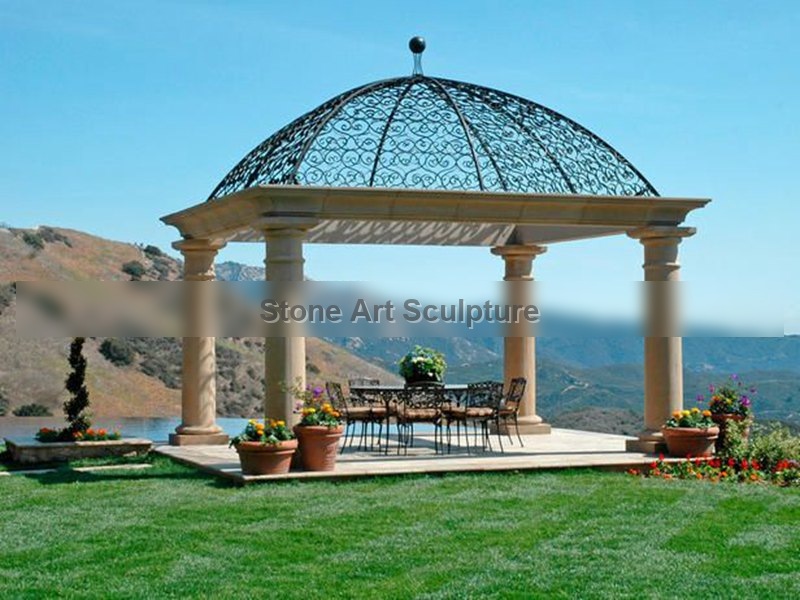 High-Quality Marble Column Gazebo Factory Supplier TMG-33 detail image
