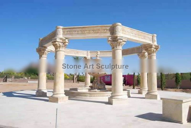 High-Quality Marble Column Gazebo Factory Supplier TMG-33 detail image