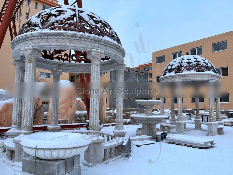 High-Quality Granite Gazebo for Outdoor Factory Supplier TMG-35 detail image