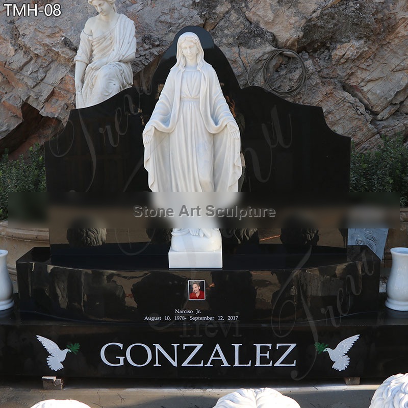 Catholic Large Virgin Mary Headstone for Cemetery detail image