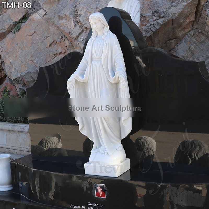 Catholic Large Virgin Mary Headstone for Cemetery detail image