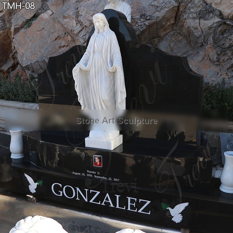 Catholic Large Virgin Mary Headstone for Cemetery detail image