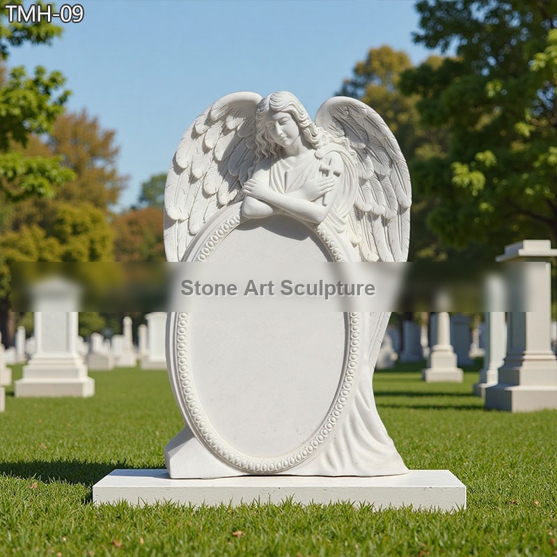 Peaceful angel Headstones for Graves