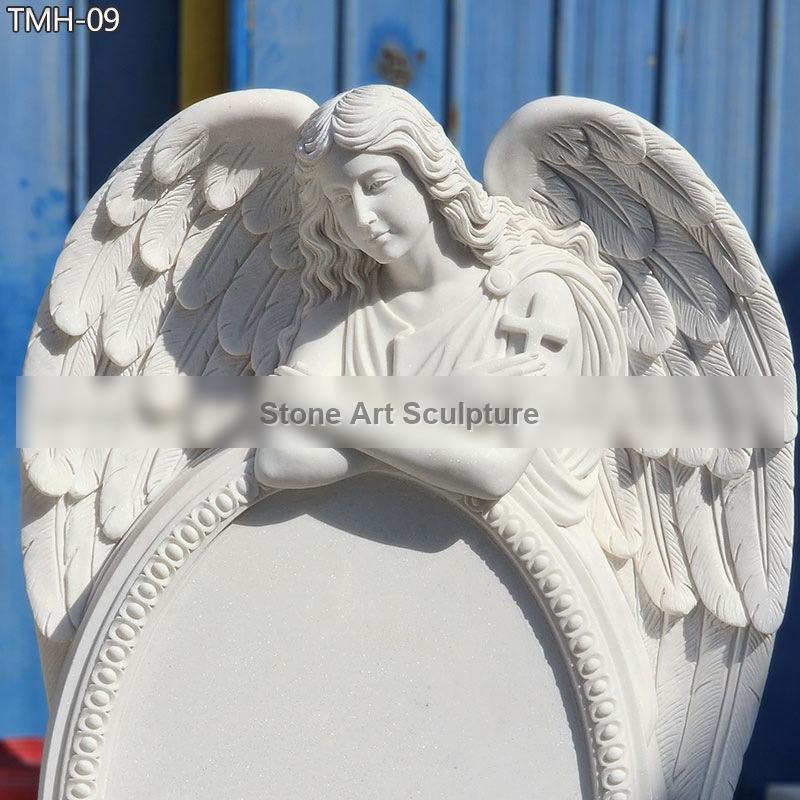 Peaceful angel Headstones for Graves detail image