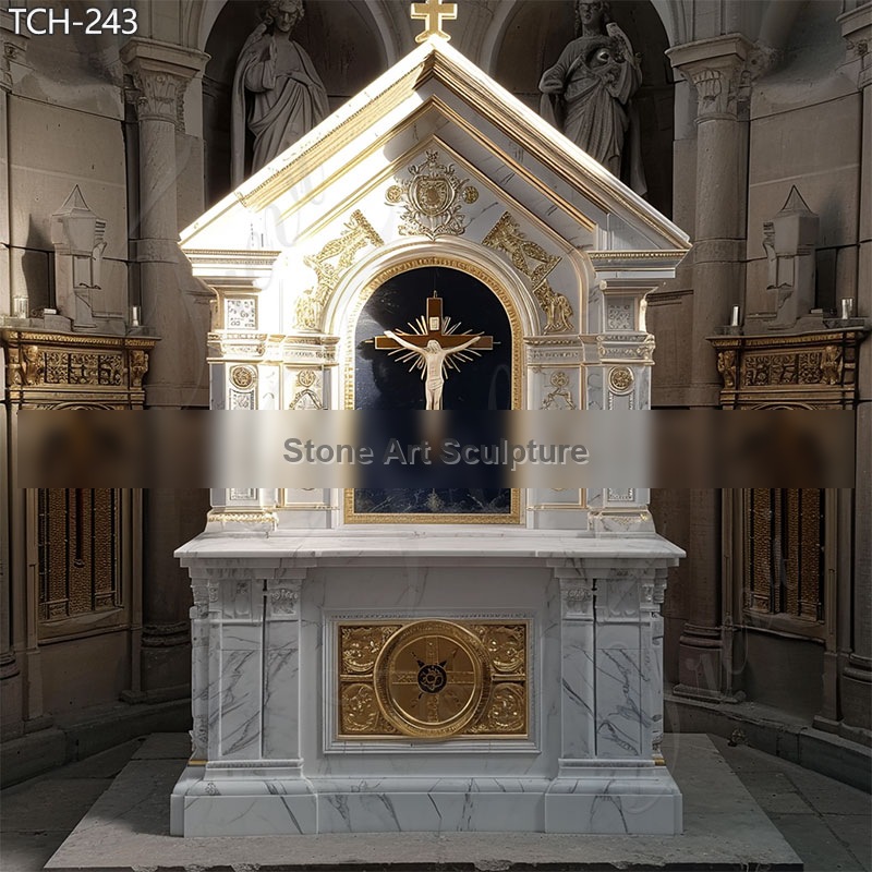 White Marble Church Catholic Tabernacle Designs for Sale