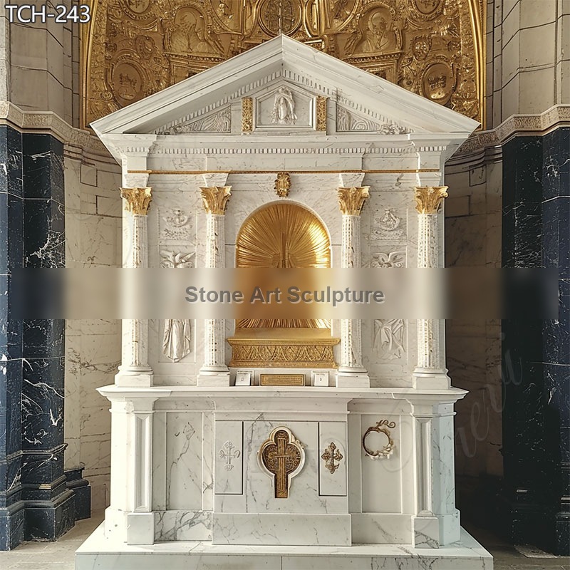 White Marble Church Catholic Tabernacle Designs for Sale detail image