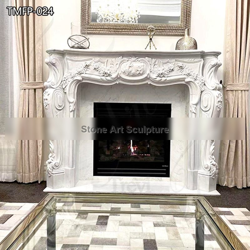 White Marble Fireplace Mantels for Sale Craigslist Home Decor TMFP-024