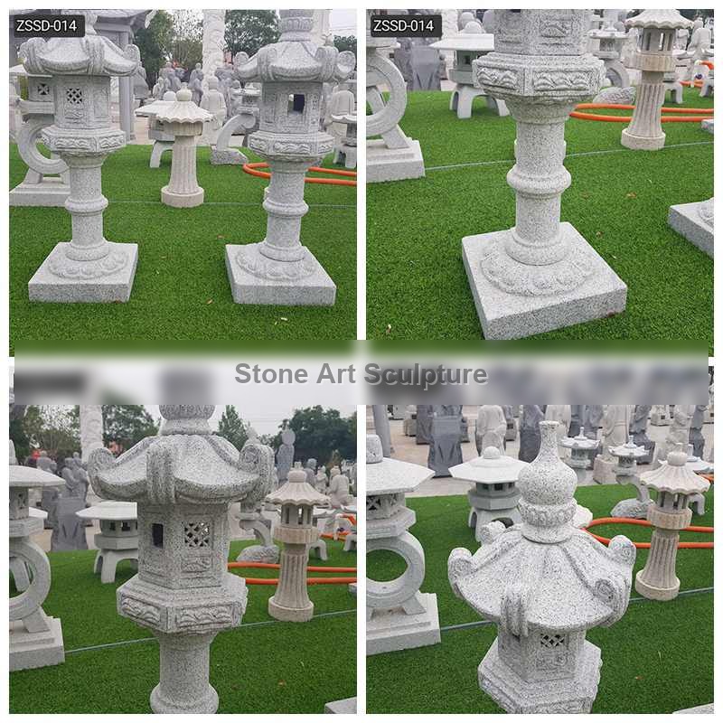Granite Tower Lantern for Garden Decoration Manufacturer ZSSD-014 detail image