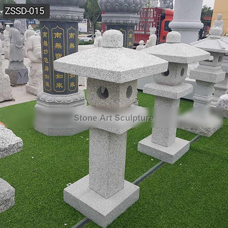 High Quality Custom Outdoor Japanese Stone Lamp for Sale ZSSD-015 detail image